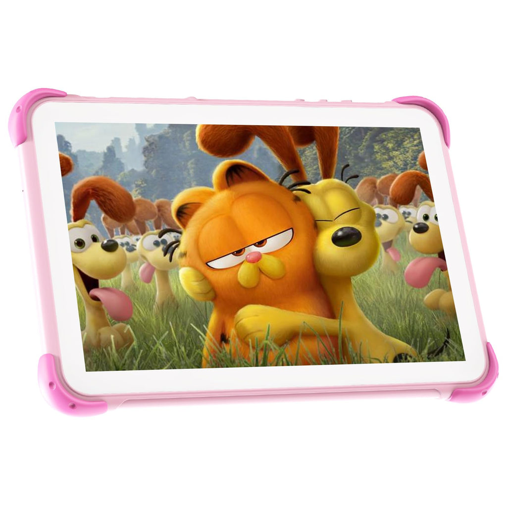 Kids Tablet 10 inch Tablet for Kids 3-7 32GB ROM Toddler Tablet with Case Stand Kids Android Tablet with WiFi IPS Screen Kids Software Installed Parents Control Childrens Tablet for Kids Toddlers