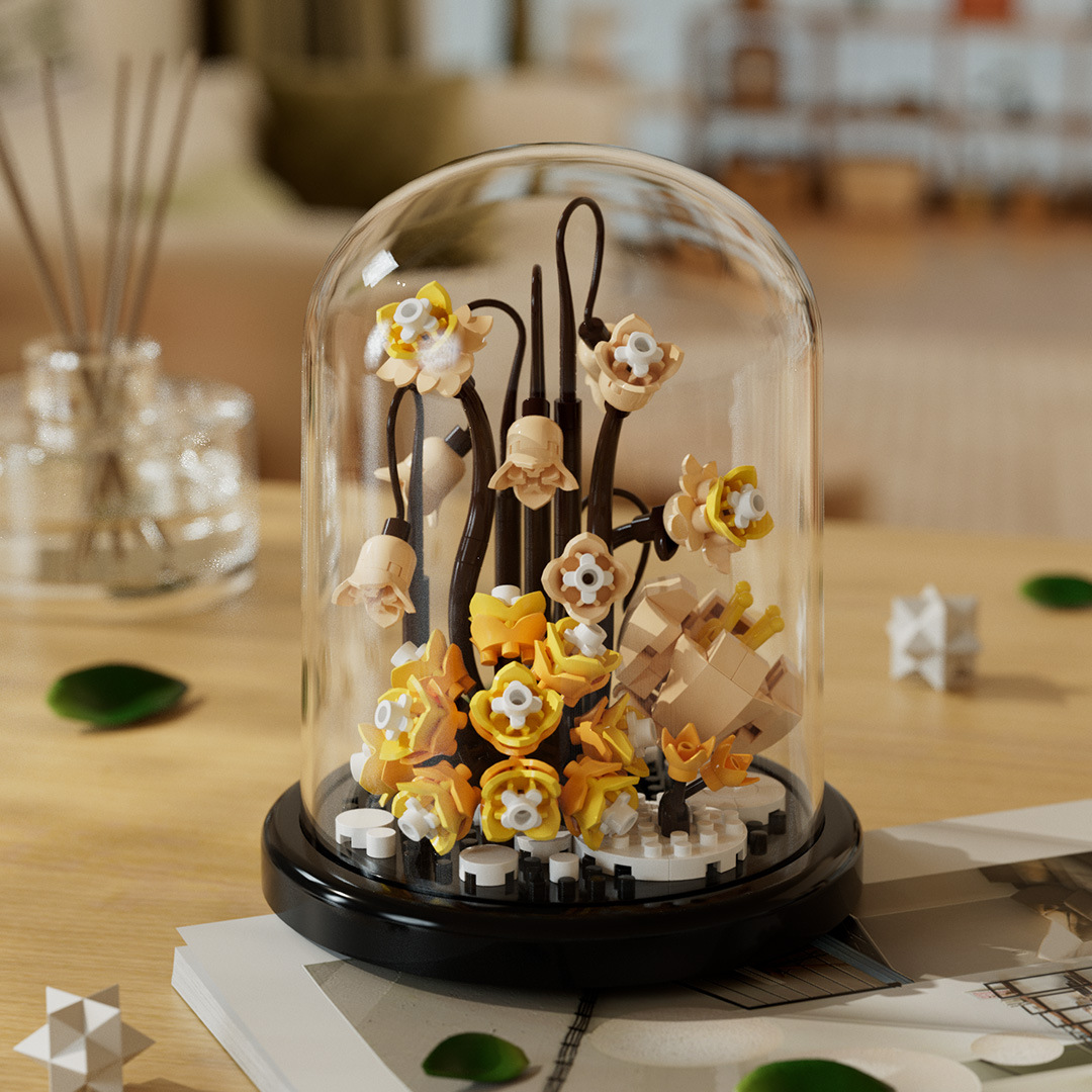 Kids Building Blocks Flower