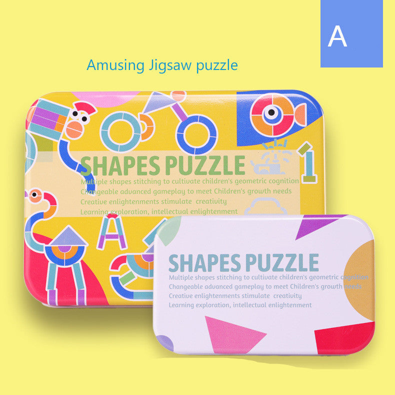 Metal Box Montessori Puzzle for Babies and Kids