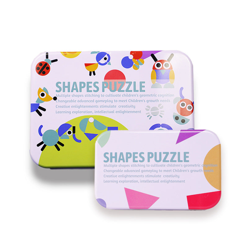 Metal Box Montessori Puzzle for Babies and Kids