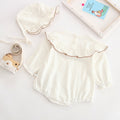 2020 Spring Korean Baby Ruffle Collar Bodysuit