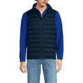 Lands End Mens Wanderweight Down Vest Radiant Navy Regular Large