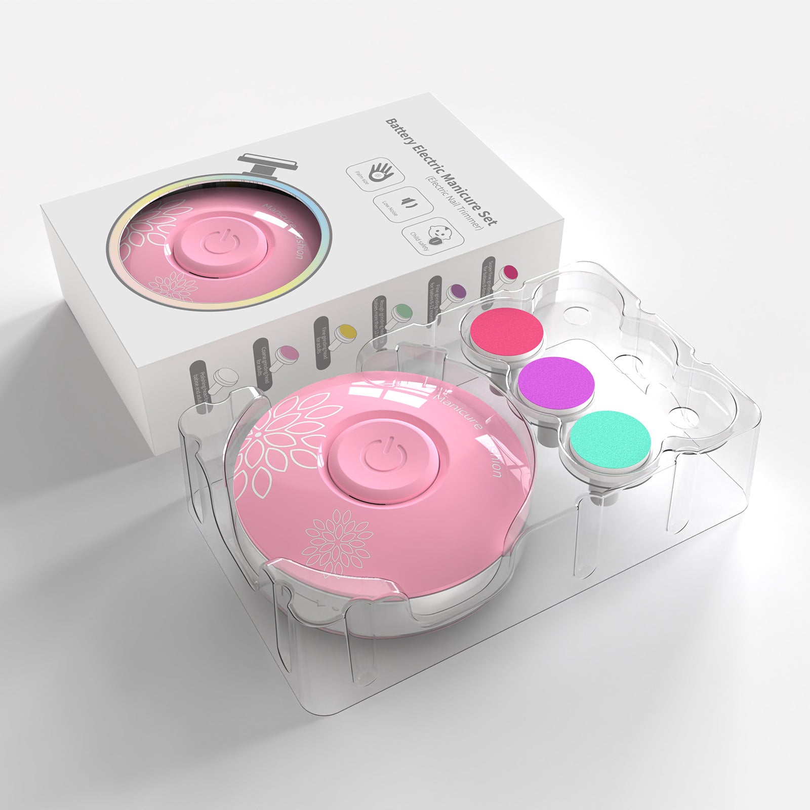 Electric Nail Trimmer Set for Babies and Kids