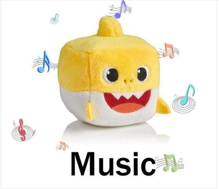Singing Plush Shark Toy for Babies and Kids