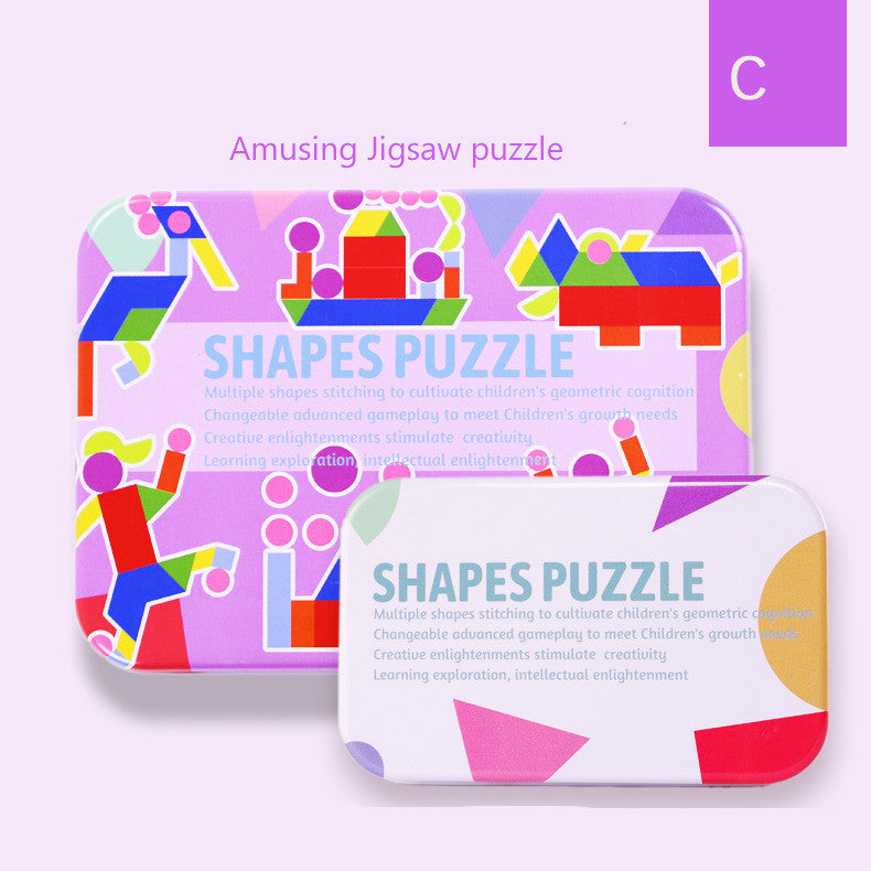 Metal Box Montessori Puzzle for Babies and Kids