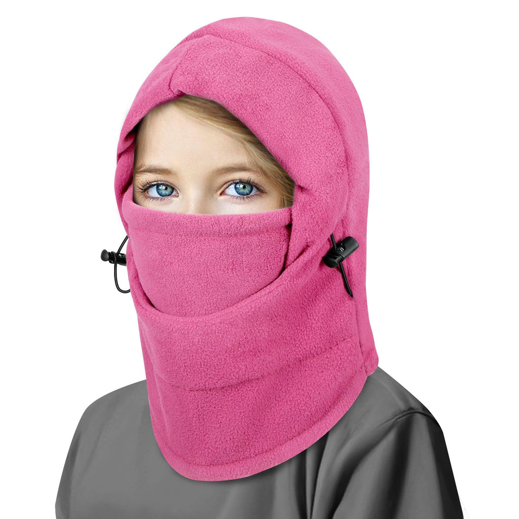 Thickened Kids Ski Mask Kids Winter Hat Heavy Weight Kids Balaclava Face Mask Windproof Fleece Caps for Kids Teenagers