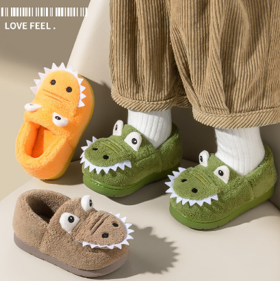 Dinosaur Kids' Slippers (One Pair)