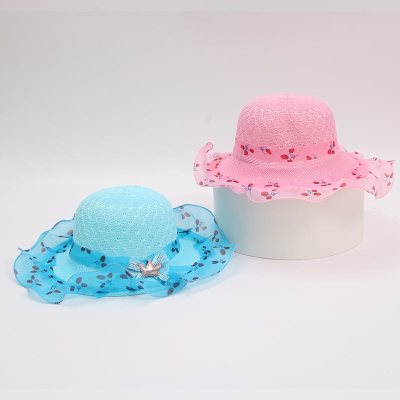 Princess Kids Straw Sun Hat