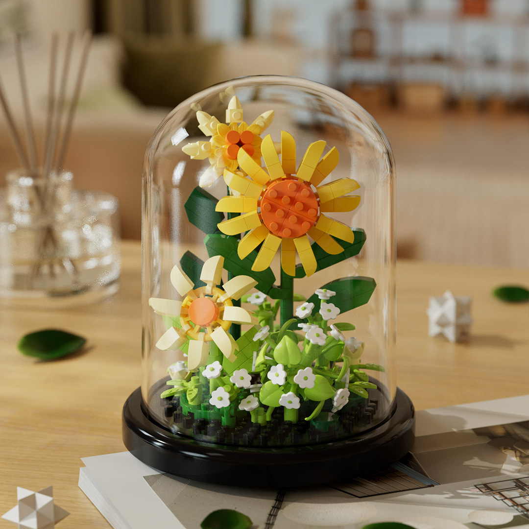 Kids Building Blocks Flower